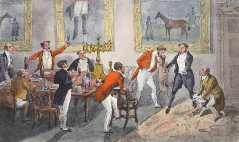 Krev a býčí pes (litografie) od Henry Thomas (after) Alken