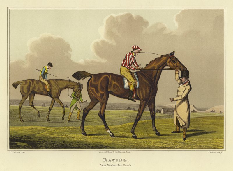 Závodění (chromolitho) od Henry Thomas Alken