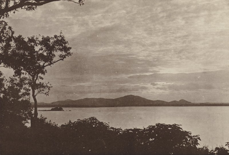 Zničená města Cejlonu: Minneria (černobílá fotografie) od Henry W. Cave