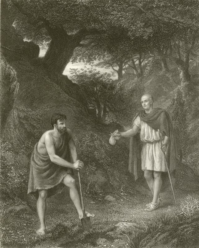 Timon a Flavius od Henry Wallis