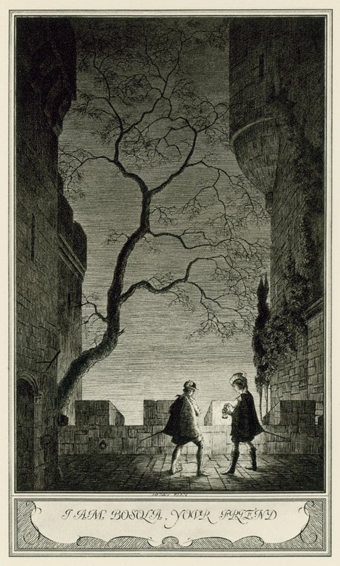 Vévodkyně z Malfi od Johna Webstera: Jsem Bosola, váš přítel (litho) od Henry Weston Keen