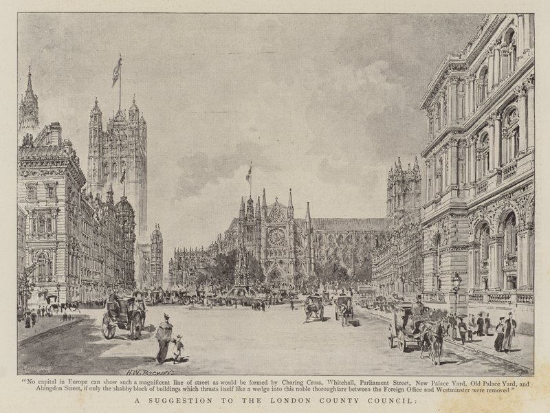 Návrh pro The London County Council od Henry William Brewer