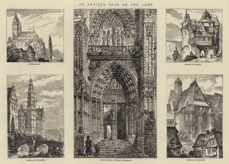 Umělecká prohlídka na Lahn od Henry William Brewer