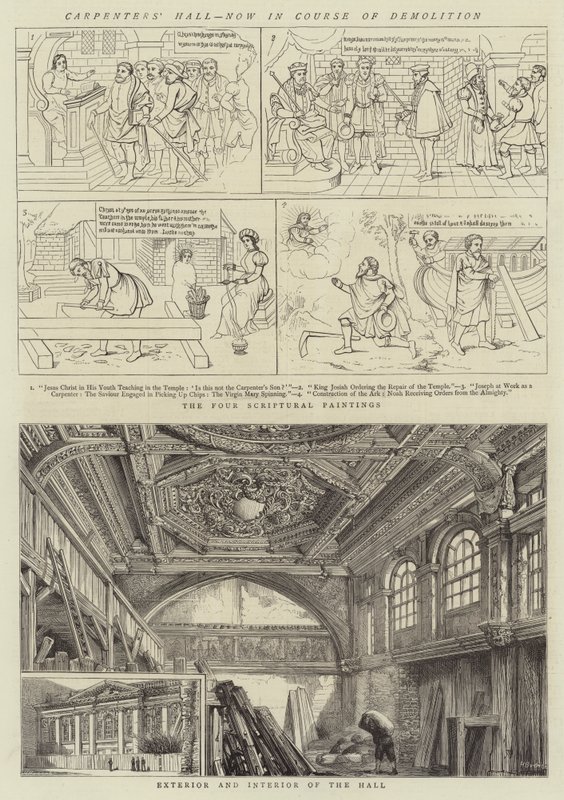 Tesařská hala, nyní v demolici od Henry William Brewer