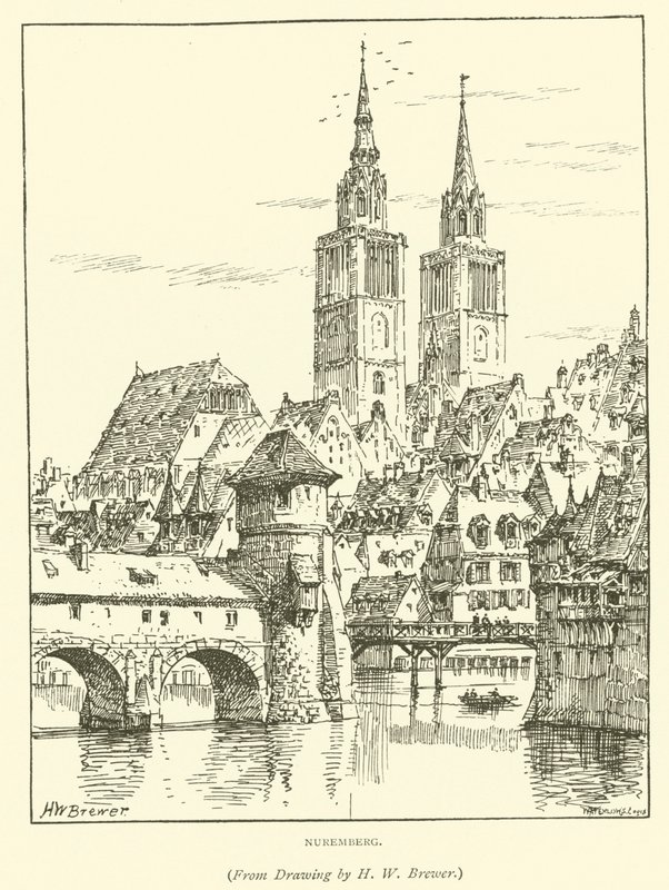 Norimberk (rytina) od Henry William Brewer