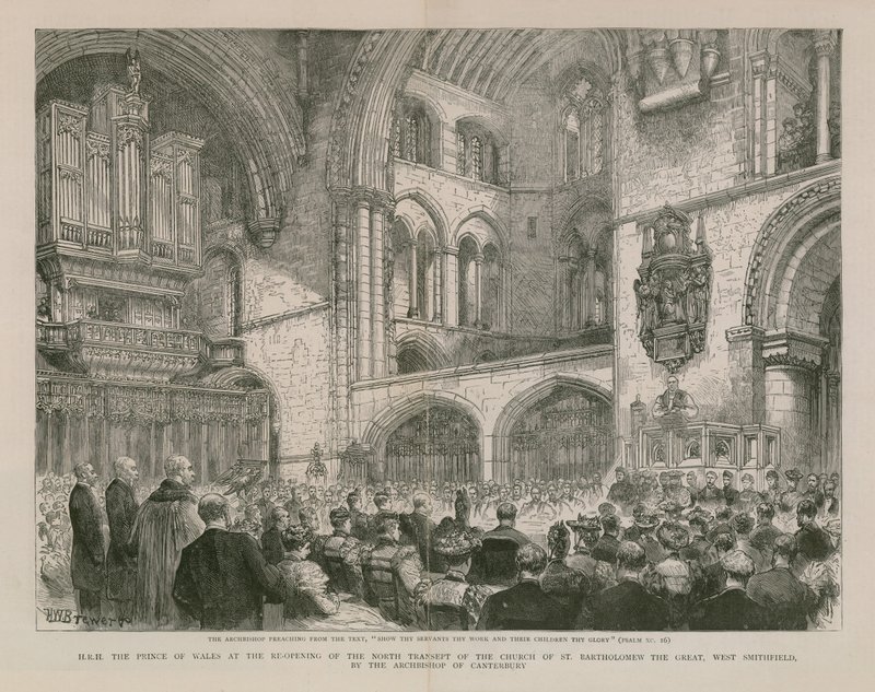 Svatý Bartoloměj Veliký (rytina) od Henry William Brewer