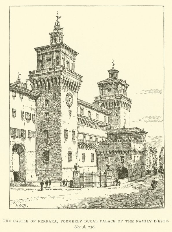 Hrad Ferrara, dříve vévodský palác rodiny D