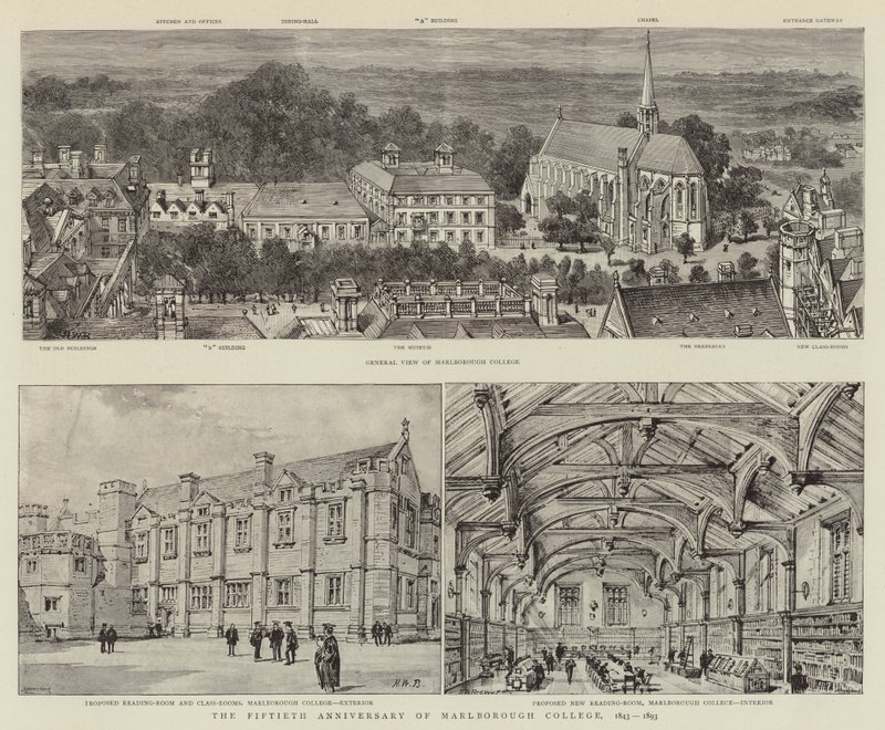Padesáté výročí Marlborough College, 1843-1893 od Henry William Brewer