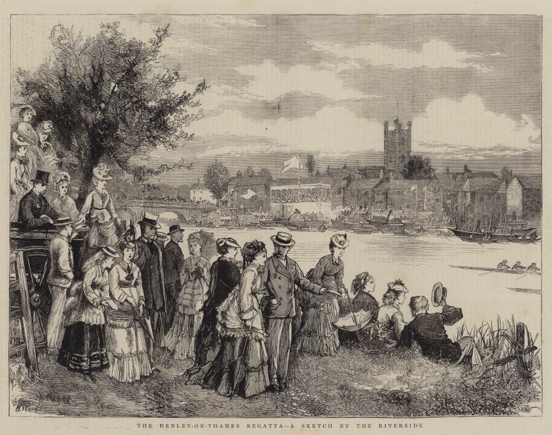 Regatta Henley-on-Thames, skica u řeky od Henry Woods