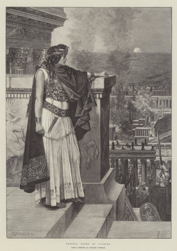 Zenobia, královna Palmýry od Herbert Gustave Schmalz