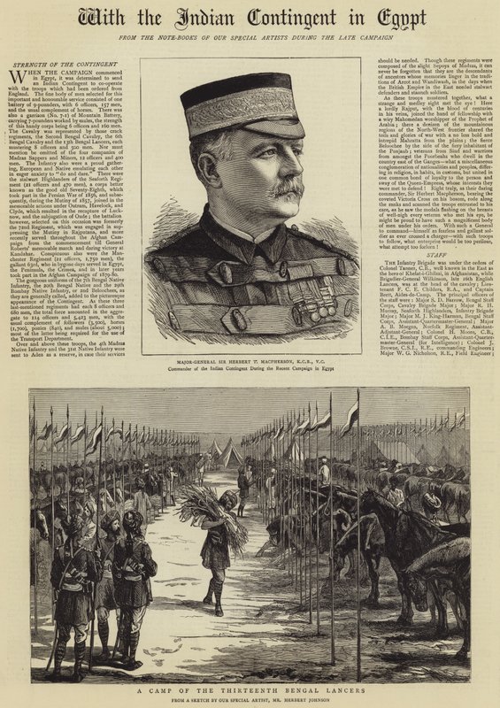 S indickým kontingentem v Egyptě od Herbert Johnson