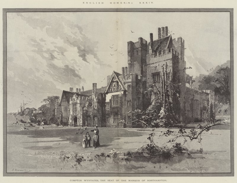 Compton Wynyates, sídlo markýze z Northamptonu od Herbert Railton