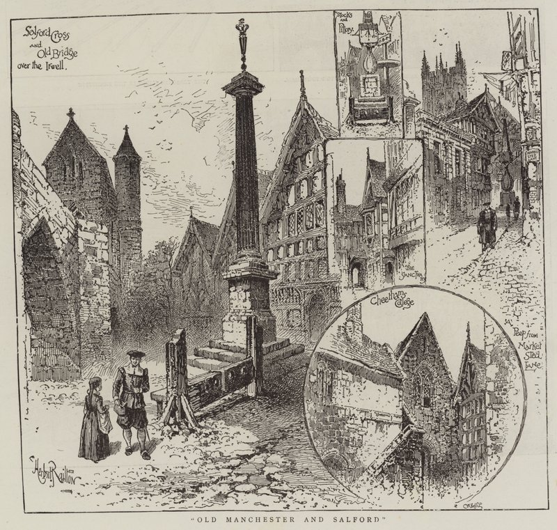 Old Manchester a Salford od Herbert Railton