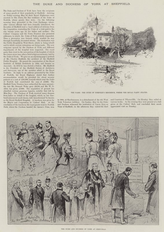 Vévoda a vévodkyně z Yorku v Sheffieldu od Herbert Railton