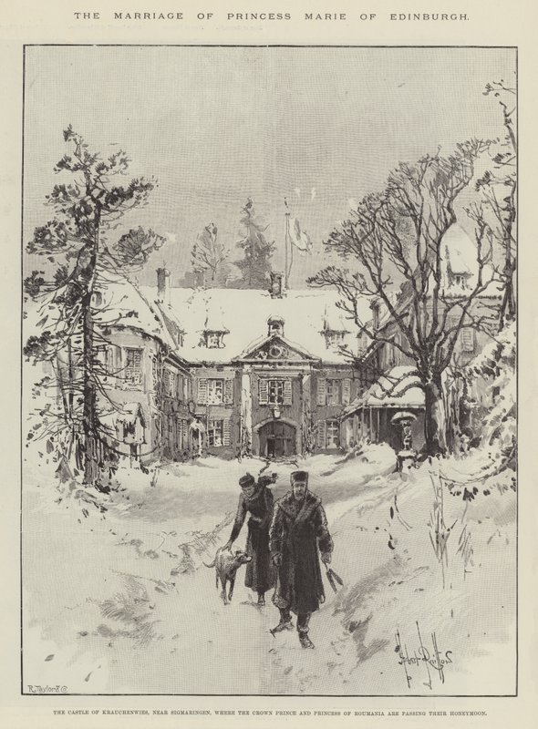 Sňatek princezny Marie z Edinburghu od Herbert Railton