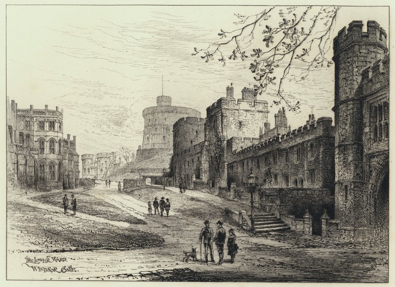 The Lower Ward (rytina) od Herbert (after) Railton