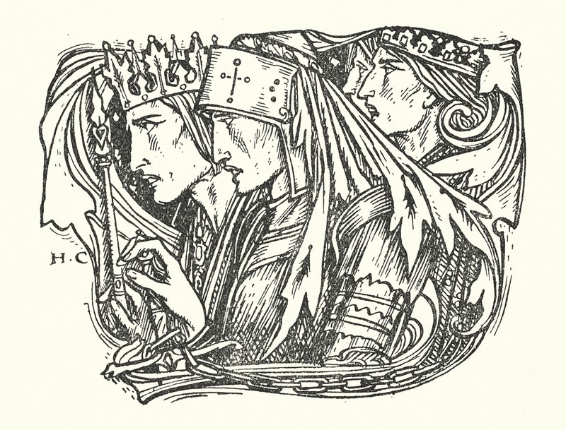 La Belle Dame Sans Merci (rytina) od Herbert Cole