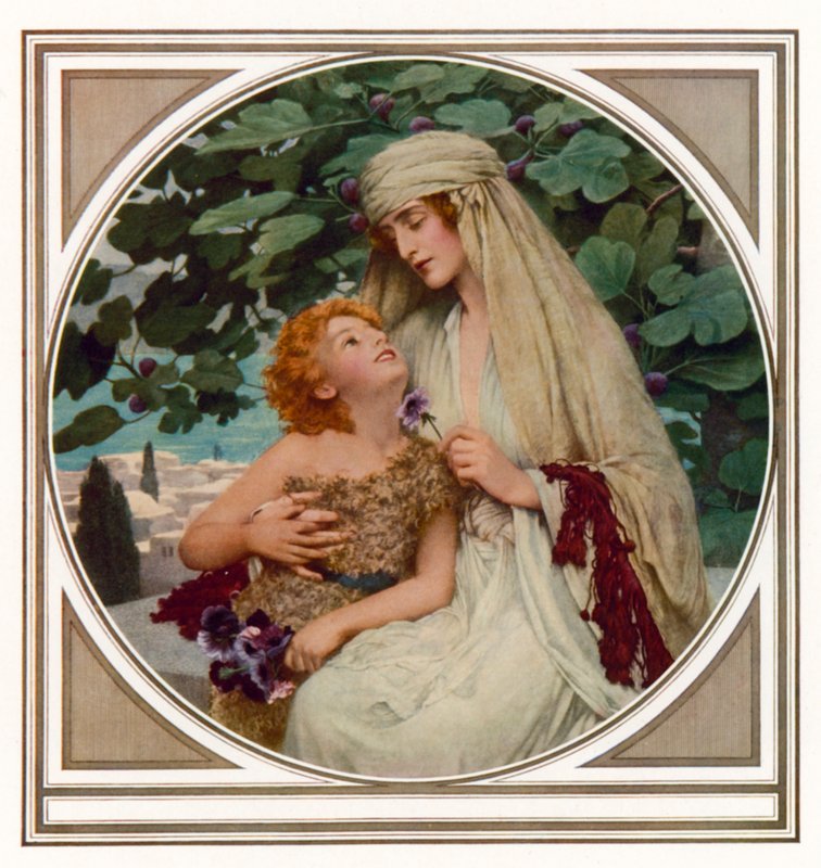 Ráno v Galileji (barevné lito) od Herbert Gustave (after) Schmalz