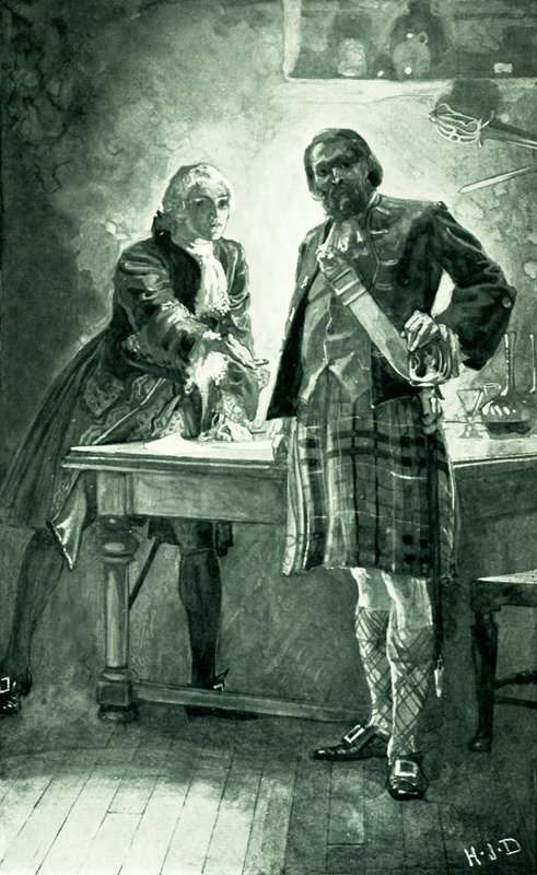 Princ Charles apeluje na Camerona z Lochiel, aby se připojil k jeho věci od Herbert James Draper