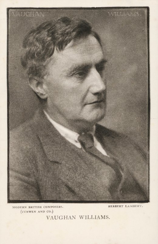 Ralph Vaughan Williams, hudební skladatel (černobílá fotografie) od Herbert Lambert