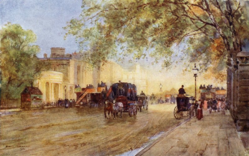 Hyde Park Corner (barva lito) od Herbert Menzies (after) Marshall
