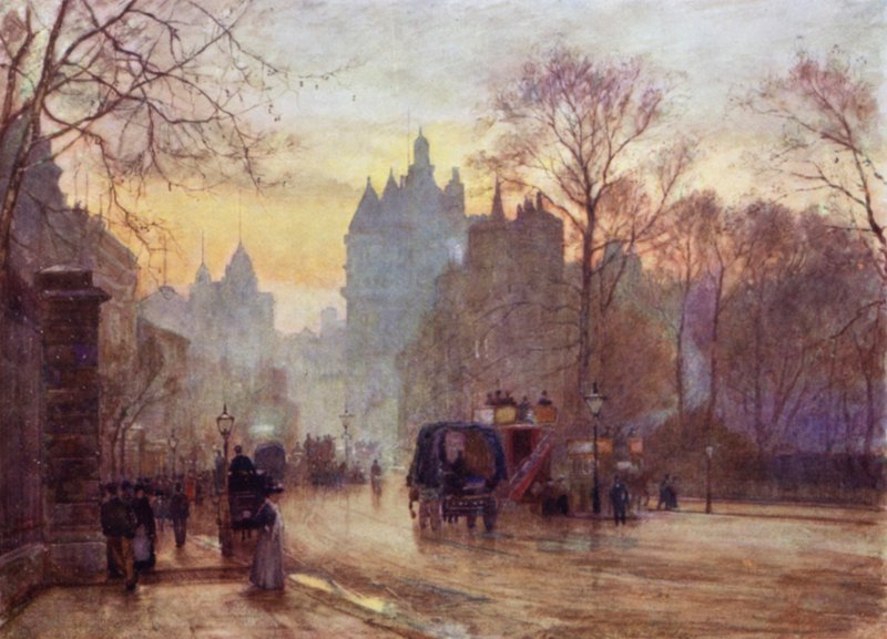 Knightsbridge (barevná lito) od Herbert Menzies (after) Marshall
