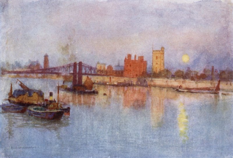 Lambethský palác (barevná lito) od Herbert Menzies (after) Marshall