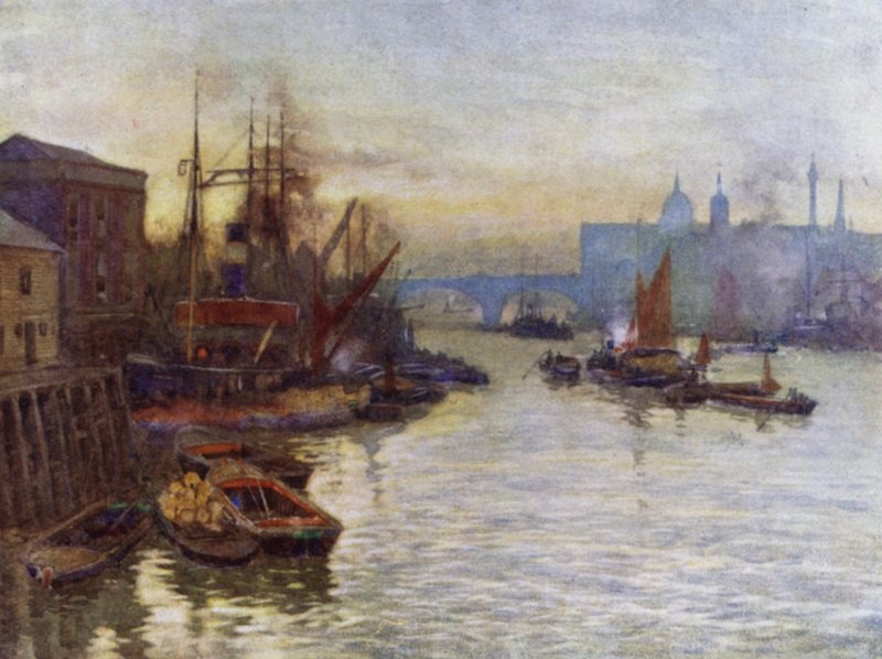 Jižní pobřeží bazénu (barva litho) od Herbert Menzies (after) Marshall