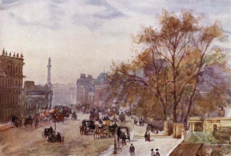 Whitehall (barevné lito) od Herbert Menzies (after) Marshall