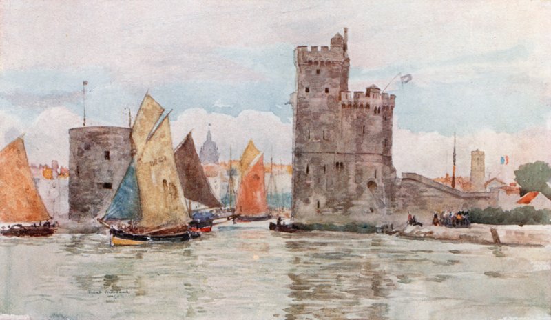 Vstup do přístavu, La Rochelle od Herbert Menzies Marshall