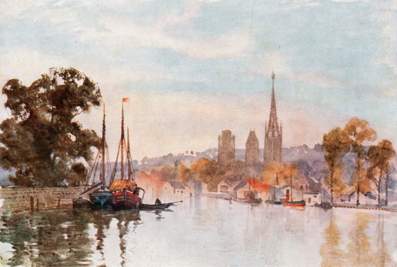 Rouen od řeky od Herbert Menzies Marshall