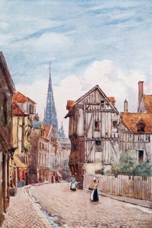 Rue St. Romain, Rouen od Herbert Menzies Marshall