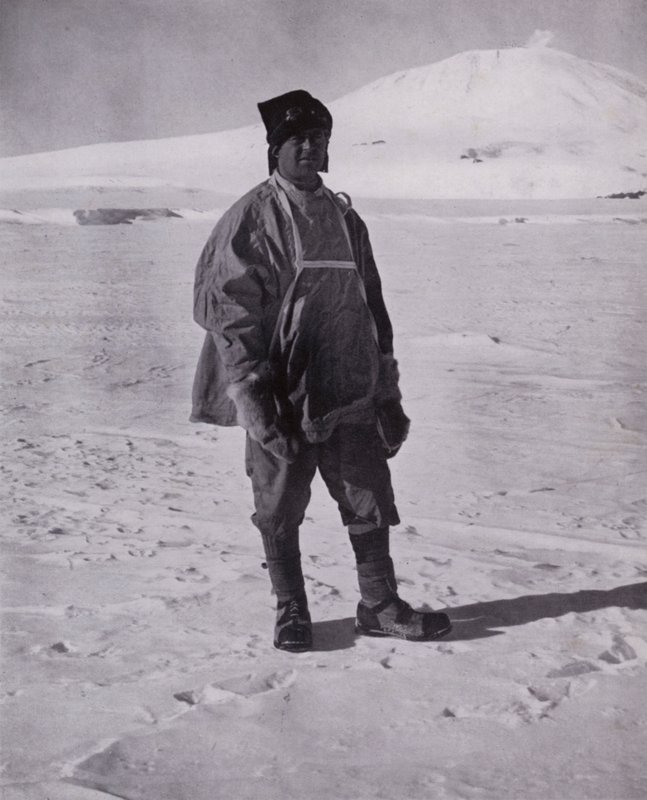 Kapitán Scott před svým posledním pochodem na jih (černobílá fotografie) od Herbert Ponting