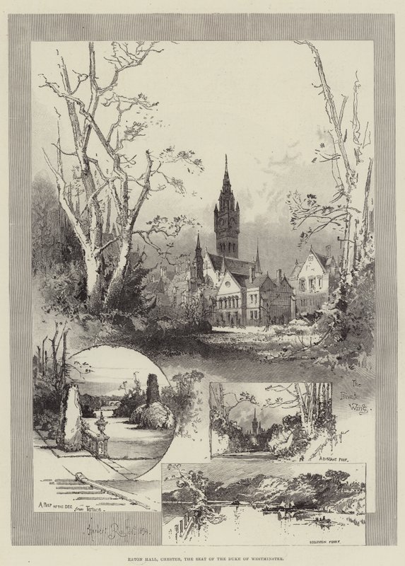 Eaton Hall, Chester, sídlo vévody z Westminsteru od Herbert Railton
