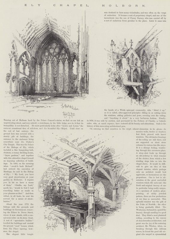 Ely Chapel, Holborn od Herbert Railton