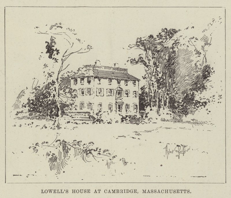 Lowellův dům v Cambridge, Massachusetts od Herbert Railton