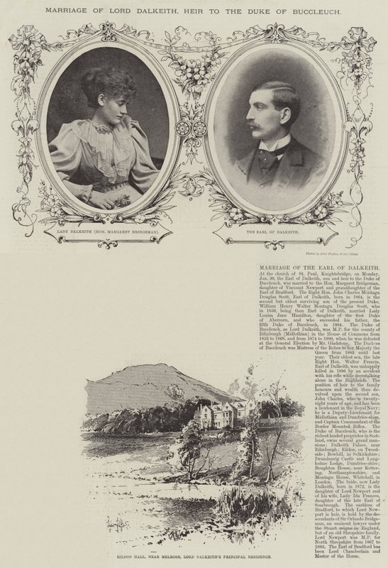Sňatek lorda Dalkeitha, dědice vévody z Buccleuchu od Herbert Railton