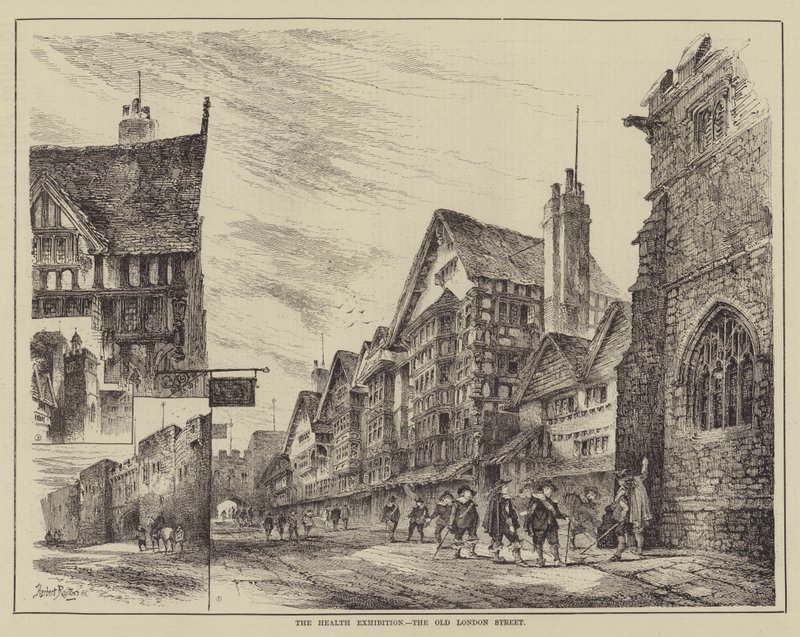 Výstava zdraví, Old London Street od Herbert Railton