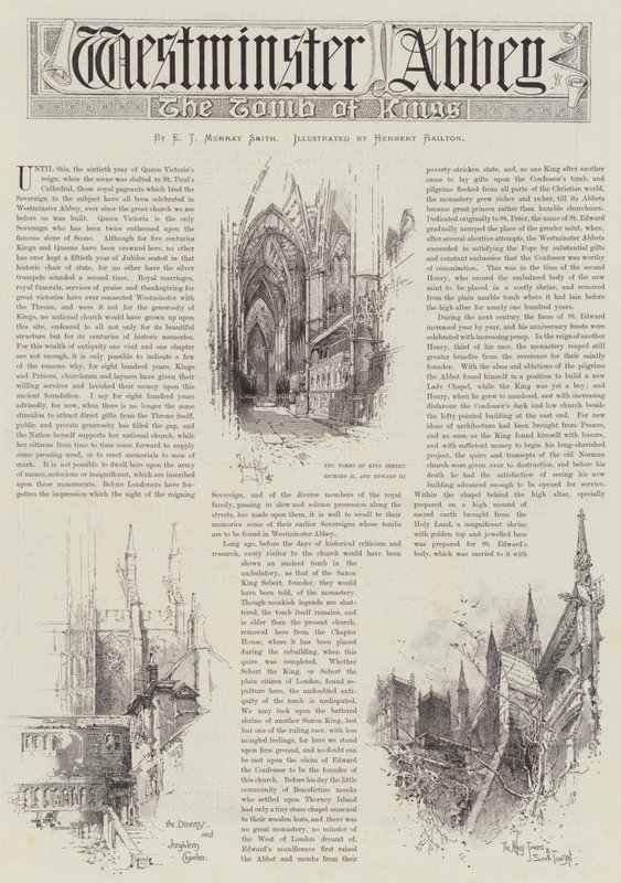 Westminsterské opatství od Herbert Railton
