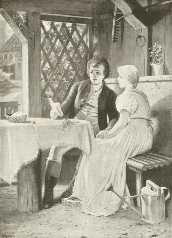 Goethe a Frederike (hlubotisk) od Hermann Kaulbach