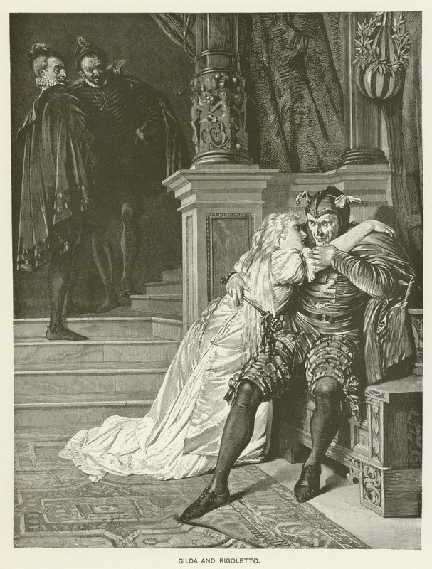 Gilda a Rigoletto od Hermann Kaulbach