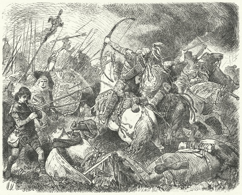 Na bojišti odrazila hunská armáda od Hermann Vogel