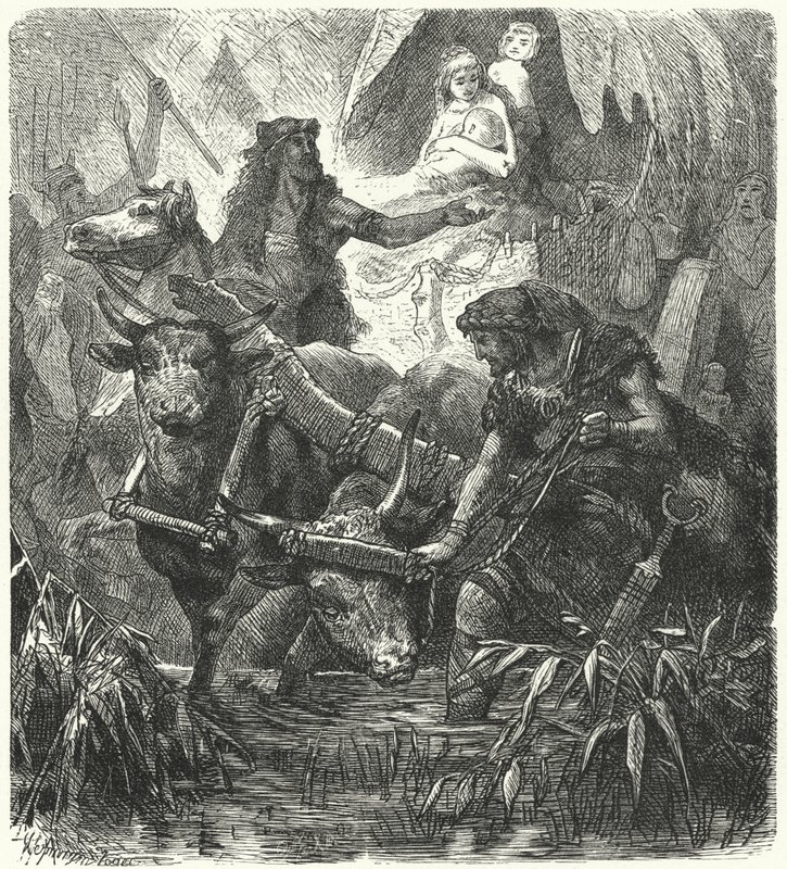 Stěhování starověkých Árijců v Indii od Hermann Vogel