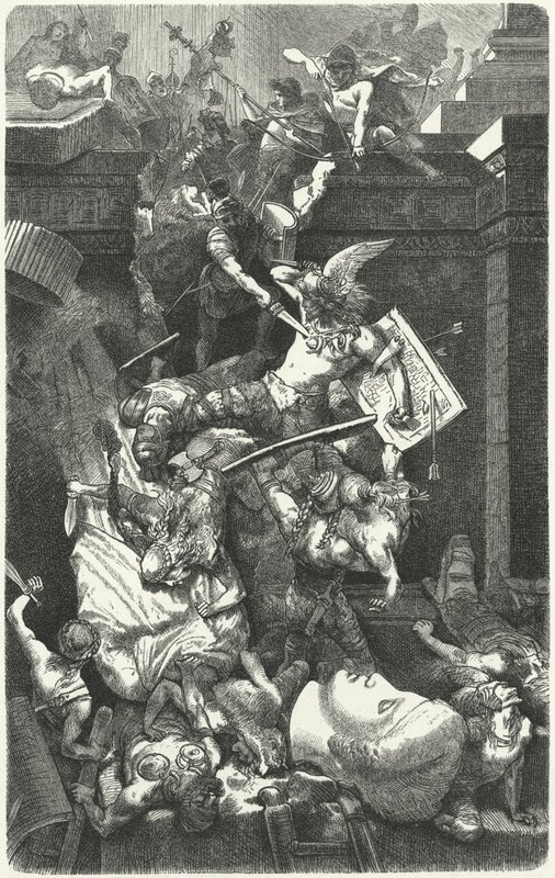 Vandalové útočící na Řím, 455 od Hermann Vogel
