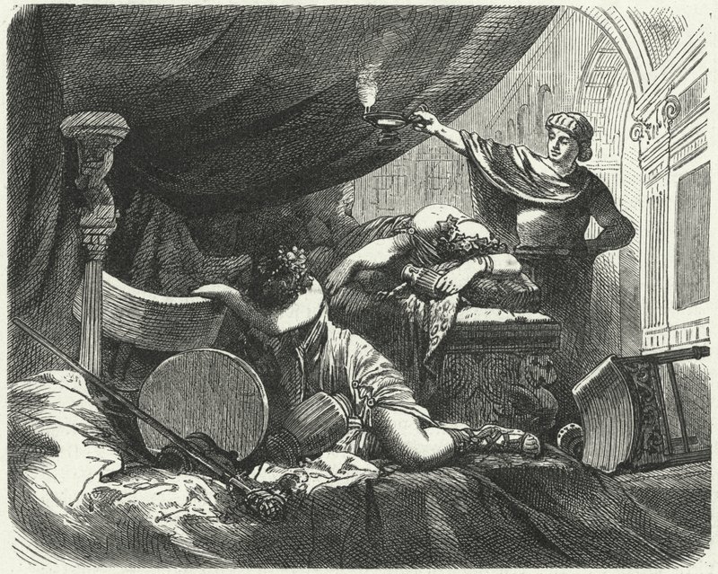 Ráno po římské hostině od Hermann Vogel