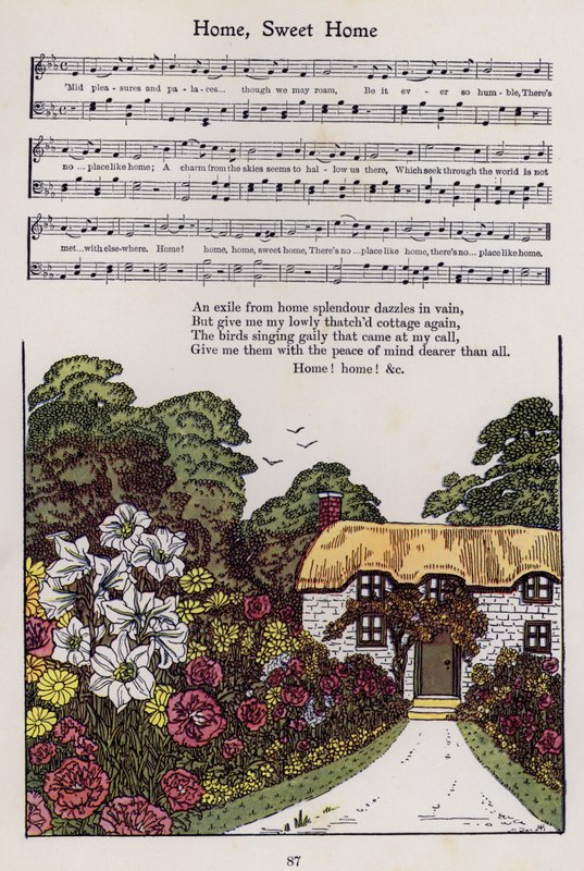Home, Sweet Home (color litho) od Hilda Broughton