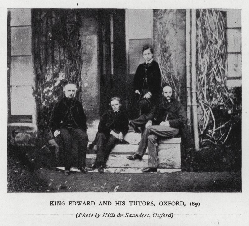 Král Edward VII a jeho učitelé na Oxfordské univerzitě od Hills and Saunders
