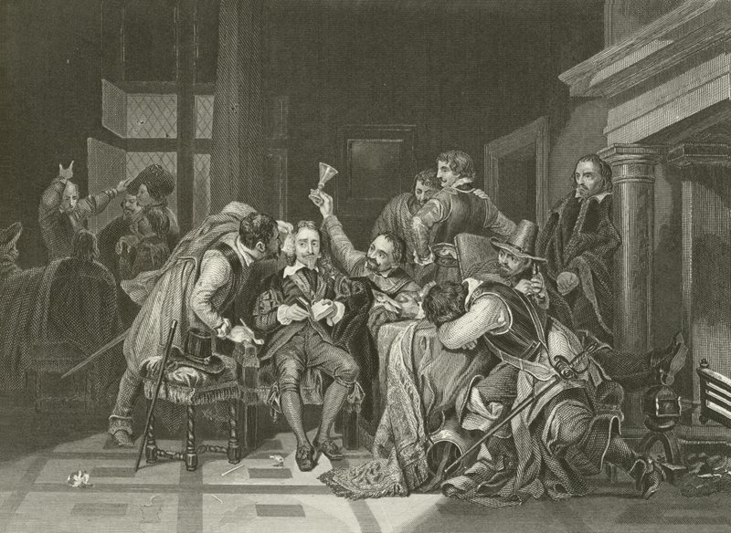 Karel první ve strážnici od Hippolyte Delaroche