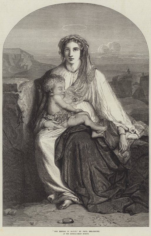 Odpočinek v Egyptě od Hippolyte Delaroche