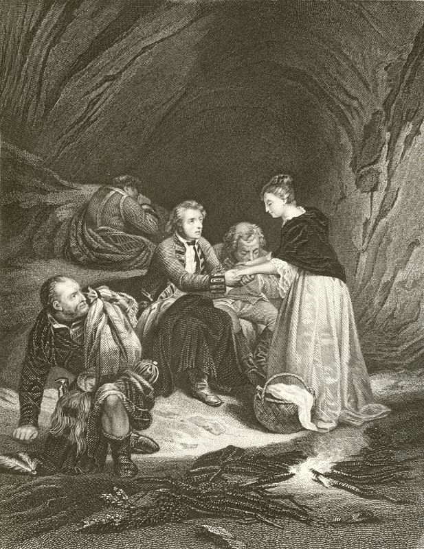 Charles Edward (představitel) a Flora Macdonald od Hippolyte Delaroche